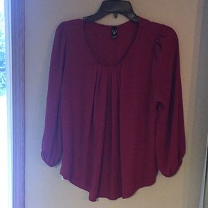 Deep Red Blouse